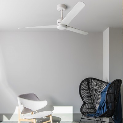 Ventilator de tavan cu telecomanda design modern NUU alb