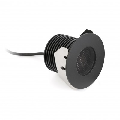 Spot LED incastrabil de exterior pavaj GRUND 13W inox negru