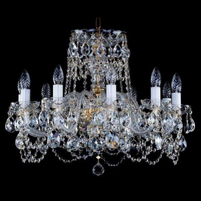 Candelabru elegant Cristal Bohemia Exclusive 10 brate DONATELA S-A