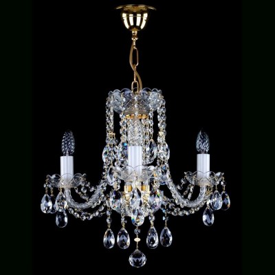 Candelabru Cristal Bohemia Exclusive 3 brate Francesca III.