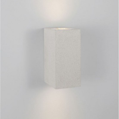 Aplica perete moderna de exterior cu iluminat ambiental IP65 FUENTO II alba
