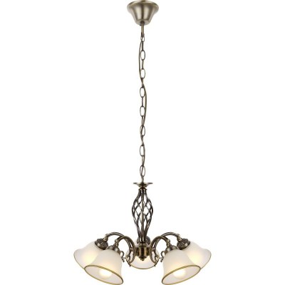 Candelabru clasic cu 5 brate, finisaj brass antique, Odin