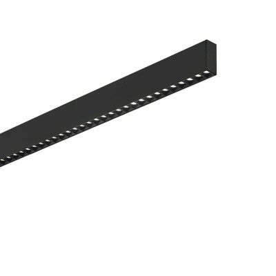 Lustra liniara cu lumina directa si indirecta STEEL Accent Black 4000K