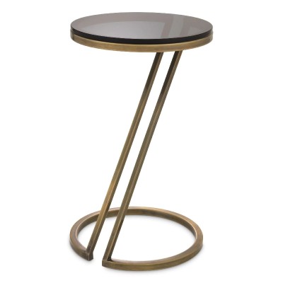 Masuta auxiliara design LUX Falcone Vintage brass
