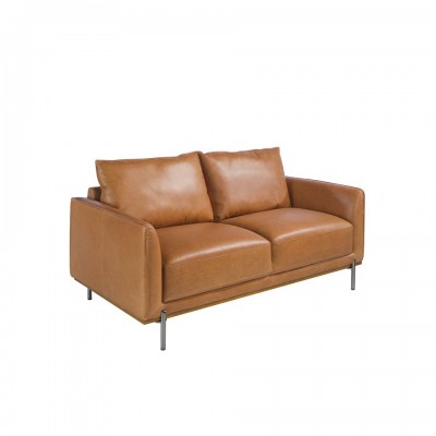 Canapea 2 locuri eleganta, design LUX Buffalo brown