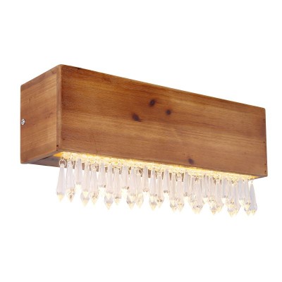 Aplica LED de perete design modern EDELTRAUD maro