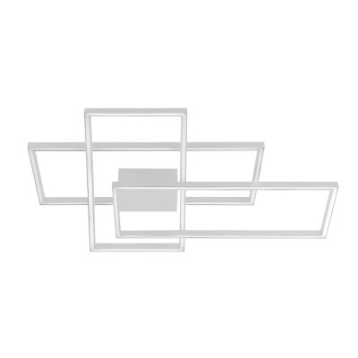 Lustra LED design modern geometric Erick alb