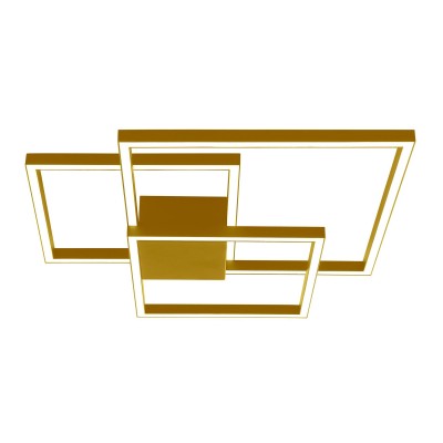 Lustra LED design modern geometric Erick auriu