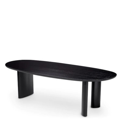 Masa dining moderna design LUX Lindner negru 259x109cm