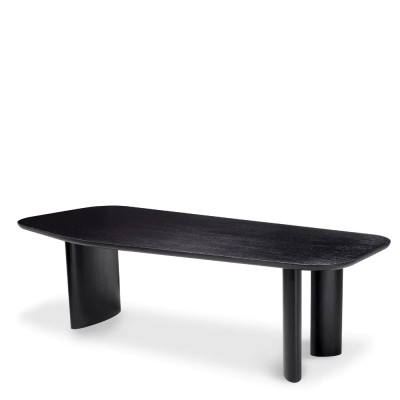 Masa dining moderna design LUX Flemings negru 250x105cm