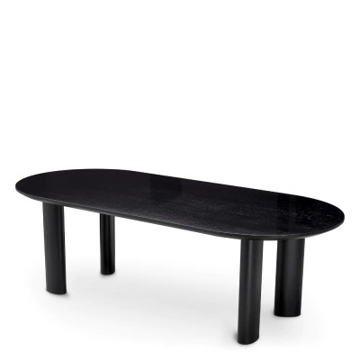 Masa dining moderna design LUX Mogador S negru 244x109cm