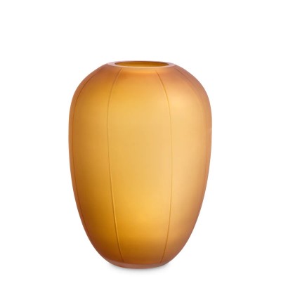 Vas decorativ din sticla design LUX Zenna S, amber