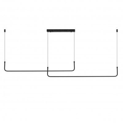 Lustra LED suspendata cu telecomanda MARIO 2 CCT DIMM BK