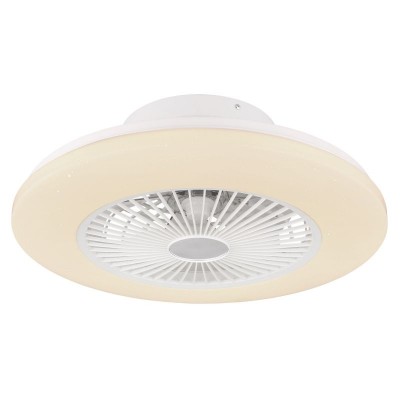 Lustra LED cu ventilator si telecomanda design modern Kello alb