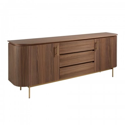 Comoda moderna design LUX Wood and Gold