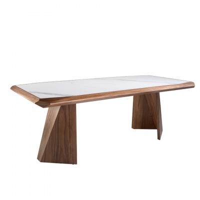 Masa dining design LUX Walnut 220x110cm