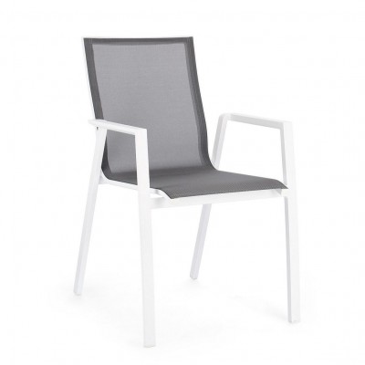 Set de 4 scaune exterior design modern Krion alb