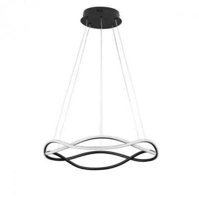 Lustra LED suspendata design modern JINAL Black 60cm