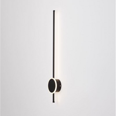 Aplica LED design modern minimalist CLOCK neagra