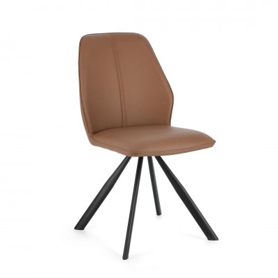 Set de 4 scaune design modern MAXWELL coniac