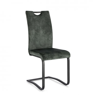 Set de 4 scaune design modern Kenneth verde inchis