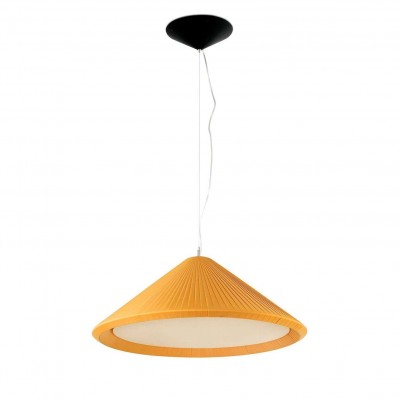 Lustra XXL suspendata design decorativ SAIGON IN ø70cm yellow
