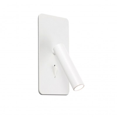 Aplica cu reader LED incastrabila stil minimalist SUAU alba