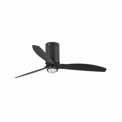 Lustra cu Ventilator si telecomanda MINI TUBE M LED negru mat