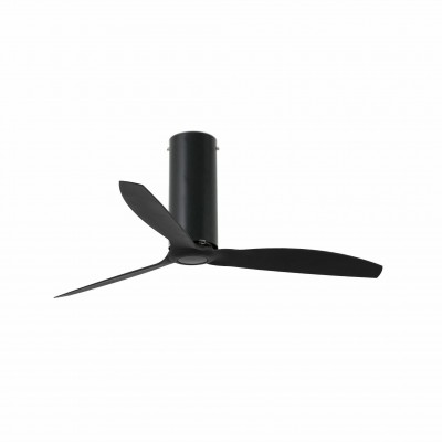 Ventilator cu telecomanda TUBE negru mat