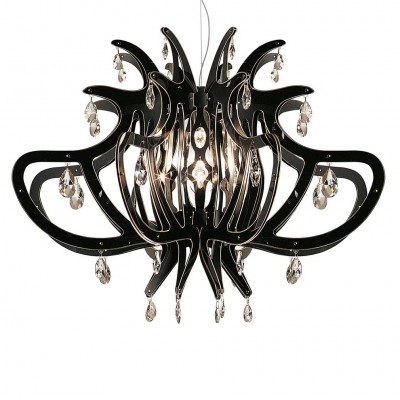 Lustra cu cristale Scholer design unicat realizata manual Medusa Black