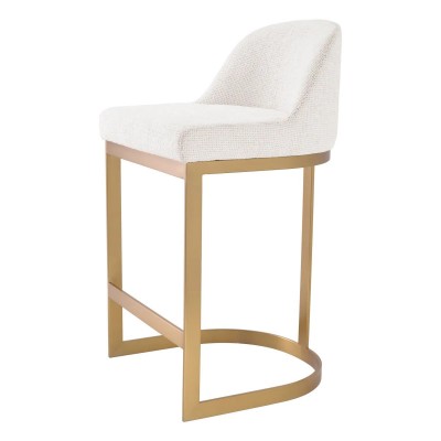 Scaun de bar design LUX, Counter Stool Condos alb