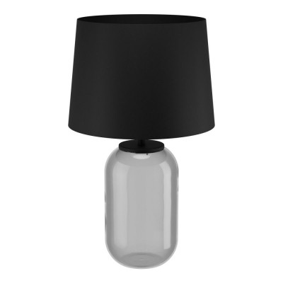 Veioza, lampa de masa design modern Cuite negru, transparent