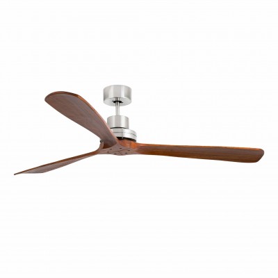 Ventilator de tavan cu telecomanda LANTAU L nickel/lemn maro