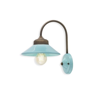 Aplica design retro realizata manual din ceramica si metal COLORS