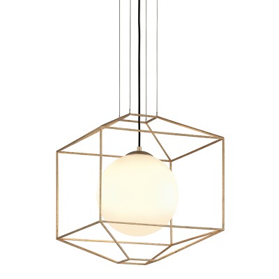 Pendul LUX design deosebit SILHOUETTE small, cu abajur sferic din sticla