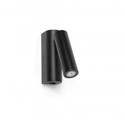 Aplica moderna cu reader LED design minimalist ROB neagra