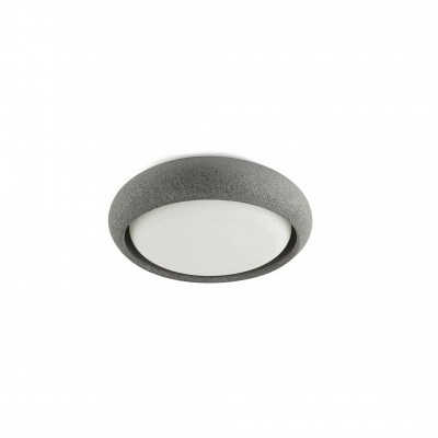 Plafoniera LED exterior iluminat minimalist IP44 ANGA 24cm gri inchis