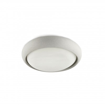 Plafoniera LED exterior iluminat minimalist IP44 ANGA 29cm alba