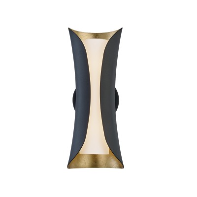 Aplica de perete design modern JOSIE nergu/foita aurie