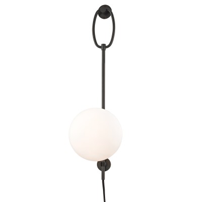 Aplica de perete portabila, cu intrerupator pe cablu, design modern GINA, bronz antichizat