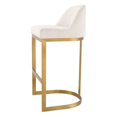 Scaun de bar design LUX, Bar Stool Condos alb