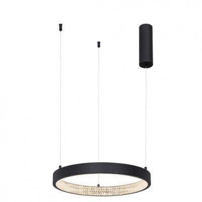 Lustra LED dimabila, design modern PRESTON, 40cm negru