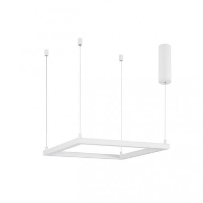 Lustra suspendata LED dimabila design modern ETERNA alb