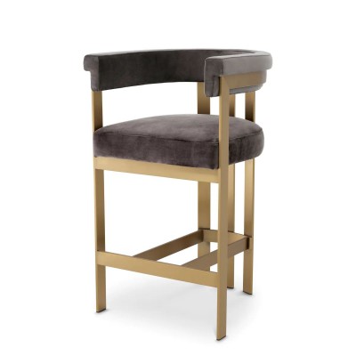 Scaun de bar design LUX, Counter Stool Clubhouse gri