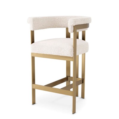 Scaun de bar design LUX, Counter Stool Clubhouse crem