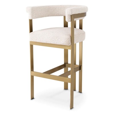 Scaun de bar design LUX, Bar Stool Clubhouse crem