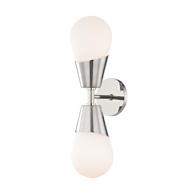 Aplica de perete design modern CORA nichel lucios