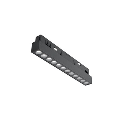 Modul LED, accesoriu pentru sina magnetica Exility, Points negru 12W 3000K