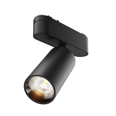 Spot LED, accesoriu pentru sina magnetica Radity, Focus negru 12W 3000K