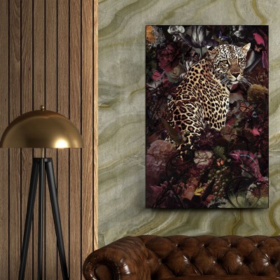 Tablou de perete decorativ Leopardo, 80x120cm